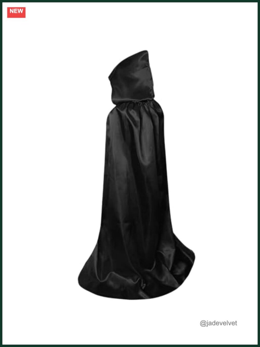 Hooded Cape Cloak Cosplay Costume Witch Wizard Halloween Polyester Adult